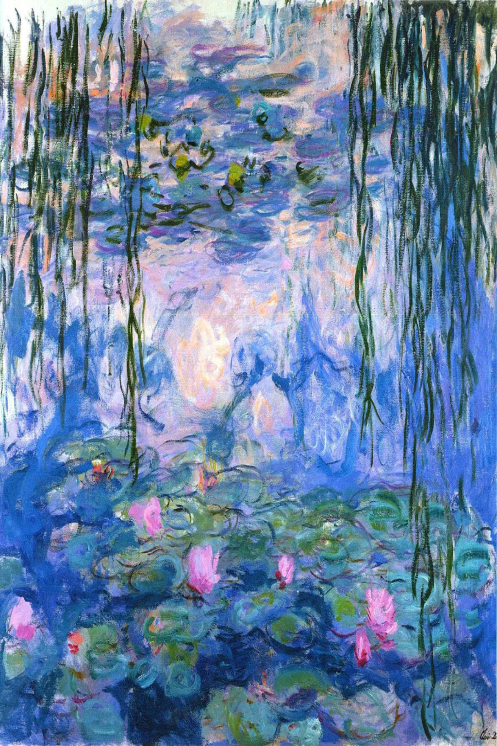 Monet Reflection (Water Lilies 1916–19) — Hand Dyed Yarn