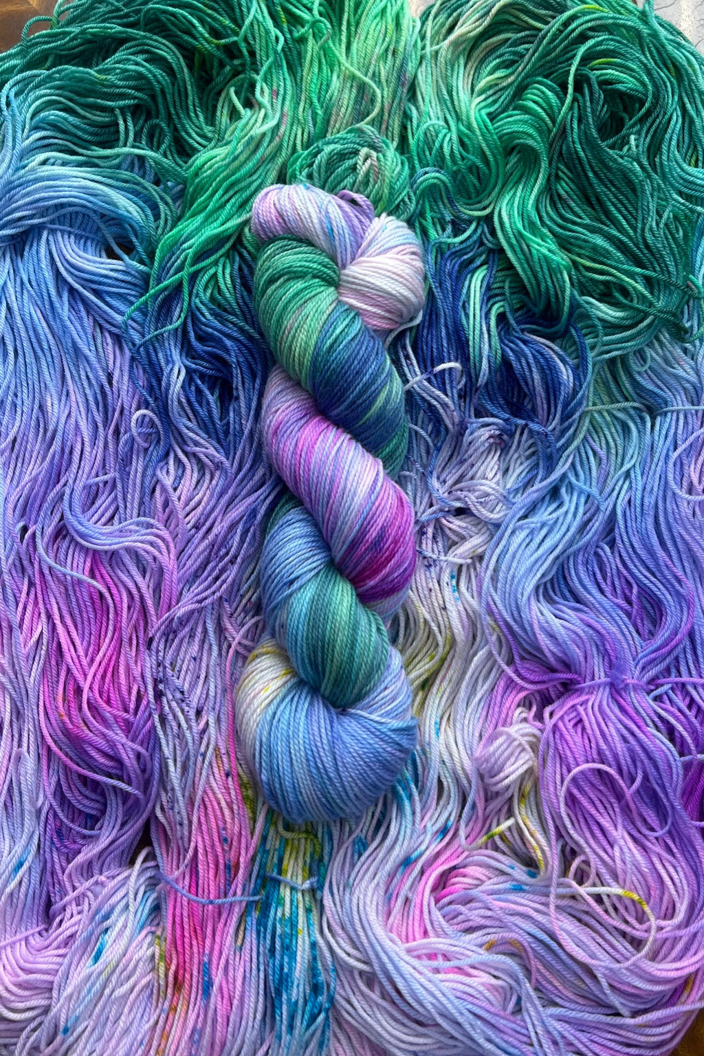 Monet Reflection (Water Lilies 1916–19) — Hand Dyed Yarn